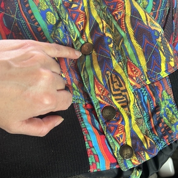 Vintage 🧚♀️Nomis Multicolour Ski/Snowboarding 3D Print Jacket Size S - Picture 14 of 16